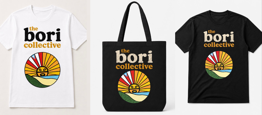 The Bori Collective shirts and tote collection